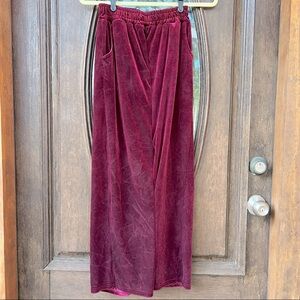 NWOT Red Velvet Pants